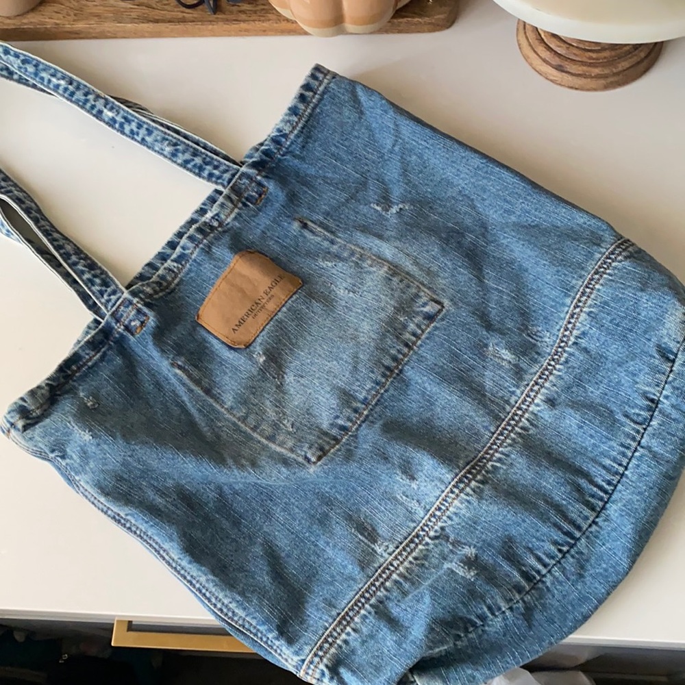 ❤️… American Eagle Denim Tote Bag